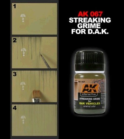AK Interactive AK067 Streaking Grime For Africa Korps 35ml – Bild 2