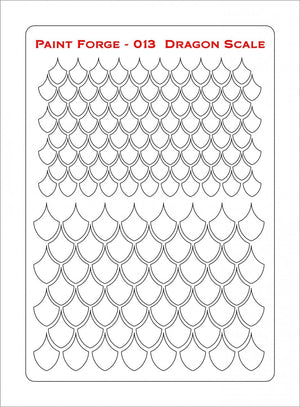 Paint Forge PFST013M STENCIL - DRAGON SCALE – image 2