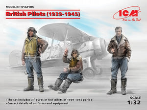 ICM 32105 British Pilots (1939-1945) (3 figures) 1/32