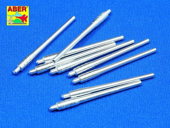 Aber 350L-09 Set of 9 pcs 460 mm barrels for Japanese ships Yamato and Musashi 1/350 – imagen 3