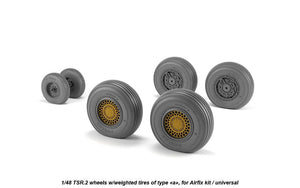 Armory Models AW48412 BAC TSR.2 wheels w/ weighted tires, type “a” (DL) 1/48 – image 3