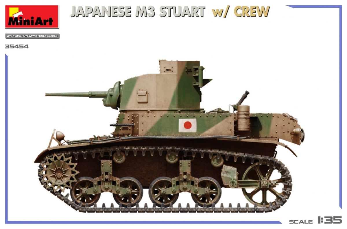 Miniart 35454 JAPANESE M3 STUART w/CREW 1/35 – image 4