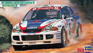 Hasegawa 20537 Mitsubishi Lancer GSR Evolution III &amp;quot;Rally Malaysia &amp;#39;96&amp;quot; 1/24