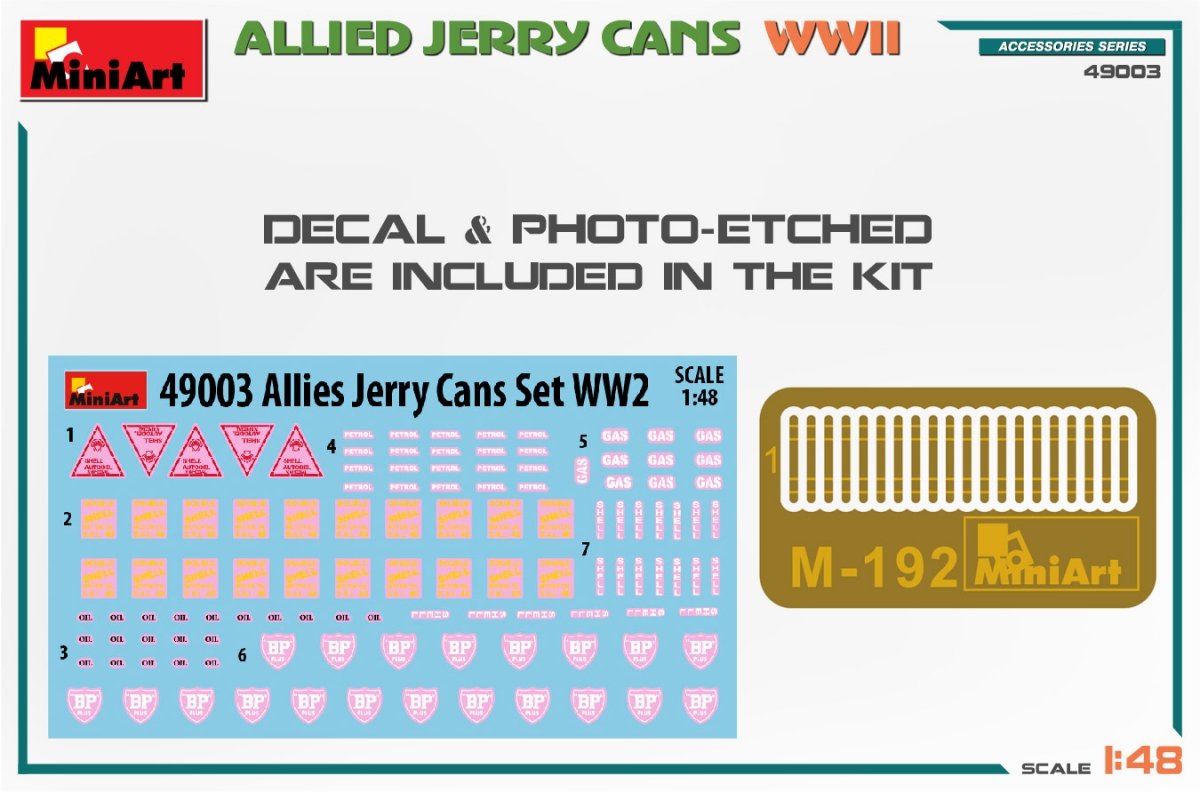 MiniArt 49003 ALLIED JERRY CANS WW2 1/48 – obrázek 3
