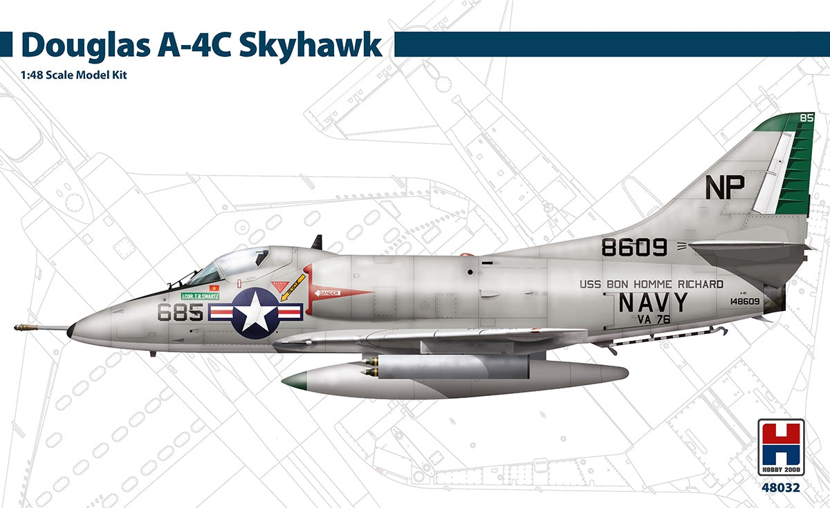Hobby 2000 48032 Douglas A-4C Skyhawk (HASEGAWA + CARTOGRAF + MASKS) 1/48