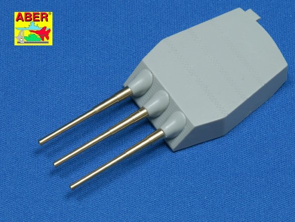 Aber 350L-06 Set of 9pcs 406mm short barrels for US ships for turrets without antiblast covers: North Carolina, Washington 1/350 – obrázek 3