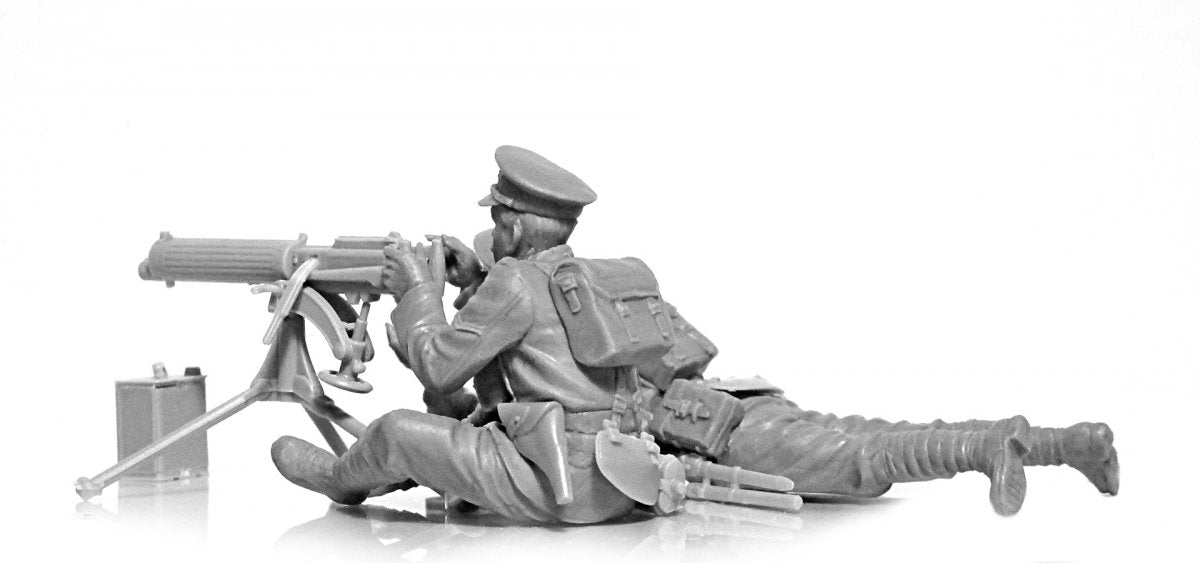 ICM 35713 WWI British Vickers MG Crew (Vickers MG &amp;amp; 2 figures) 1/35 – Bild 5