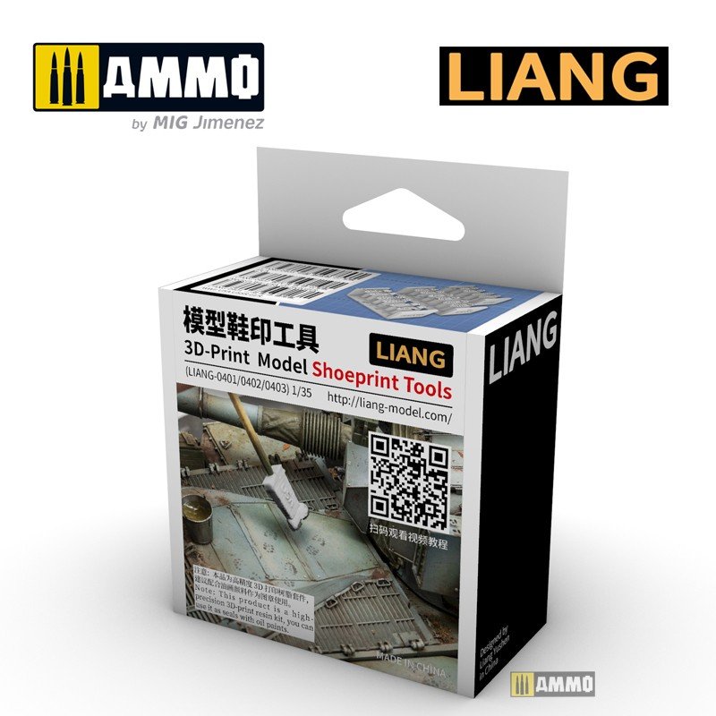 Liang 0401 3D-print Model Shoeprint Tools WWII 1/35 – immagine 4