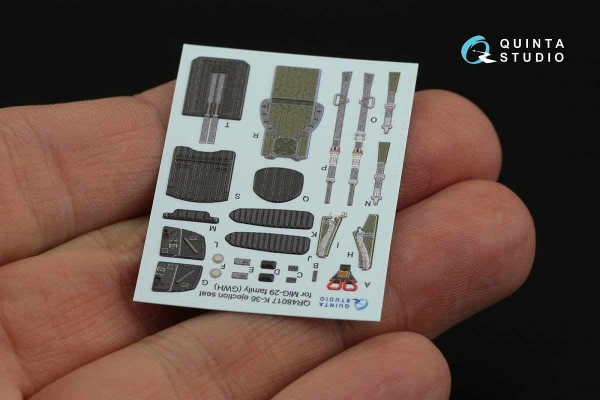 Quinta Studio QR48017 K-36 ejection seat for MiG-29 family ( GWH ) 1/48 – imagen 5