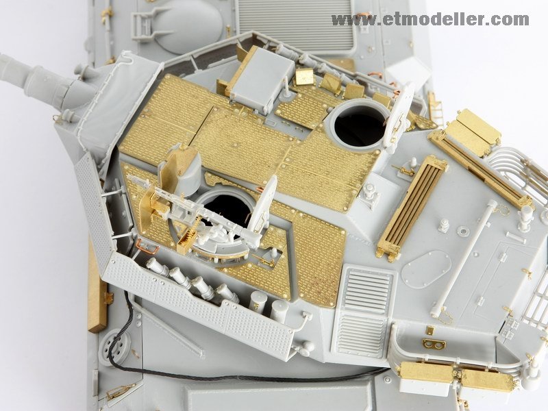 ET Model E35-009 Modern "Centauro" Tank Destroyer Turret Spatial Armor Plate For TRUMPETER 00386/00388