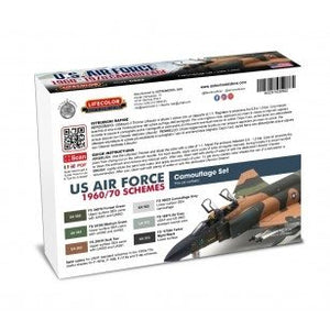 Lifecolor CS62 Acrylic paint set USAF 1960-70 6x22ml – Bild 2