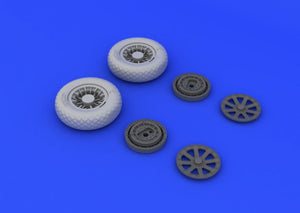 Eduard 632052 F4U-1 wheels diamond pattern 1/32 Tamiya – obrázek 3