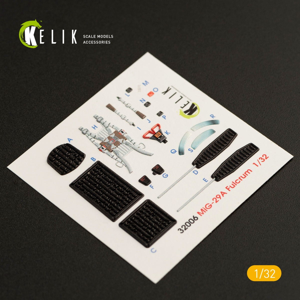 KELIK K32006 MIG-29A (9-12) FULCRUM INTERIOR 3D DECALS FOR TRUMPETER KIT 1/32 – image 3