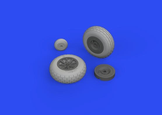 Eduard 632160 P-40E wheels TRUMPETER 1/32 – Bild 3