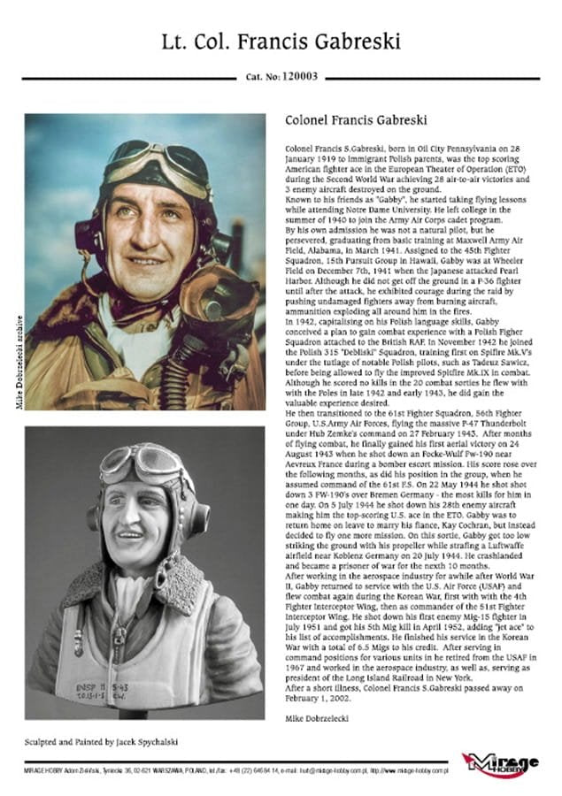 Mirage 120003 Lt. Col. Francis GABRESKI (July 1944) 200mm – obrázek 4