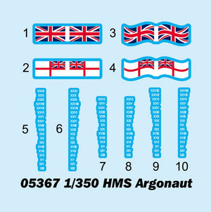 Trumpeter 05367 HMS Argonaut 1/350 – image 4