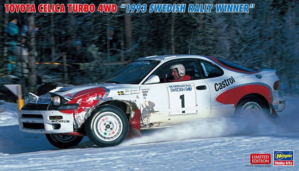 Hasegawa 20484 Toyota Celica Turbo 4WD &amp;quot;1993 Swedish Rally Winner&amp;quot; Limited Edition 1/24