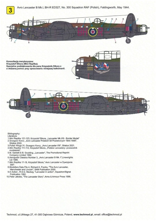Techmod 72166 Avro Lancaster B Mk. I 1/72 – obrázek 5