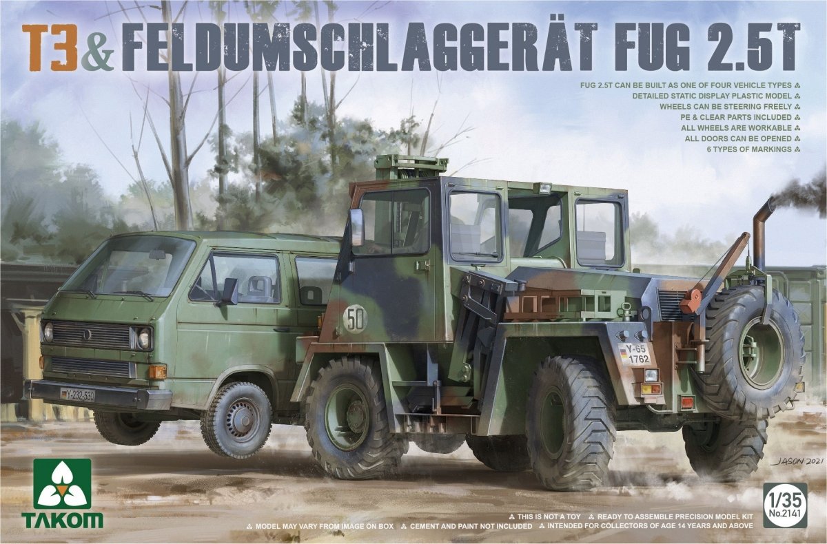 Takom 2141 T3 &amp;amp; Feldumschlaggerat Fug 2.5t 1/35