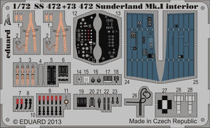 Eduard 73472 Sunderland Mk. I interior SA 1/72 ITALERI