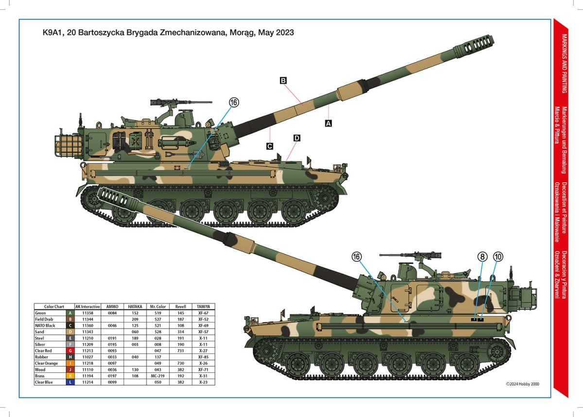 Hobby 2000 35005 K9A1 Thunder Polish Army SPH ( ACADEMY + CARTOGRAF ) 1/35 – image 2
