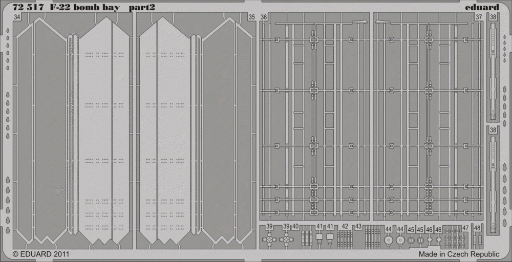 Eduard 72517 F-22 bomb bay 1/72 FUJIMI – image 2