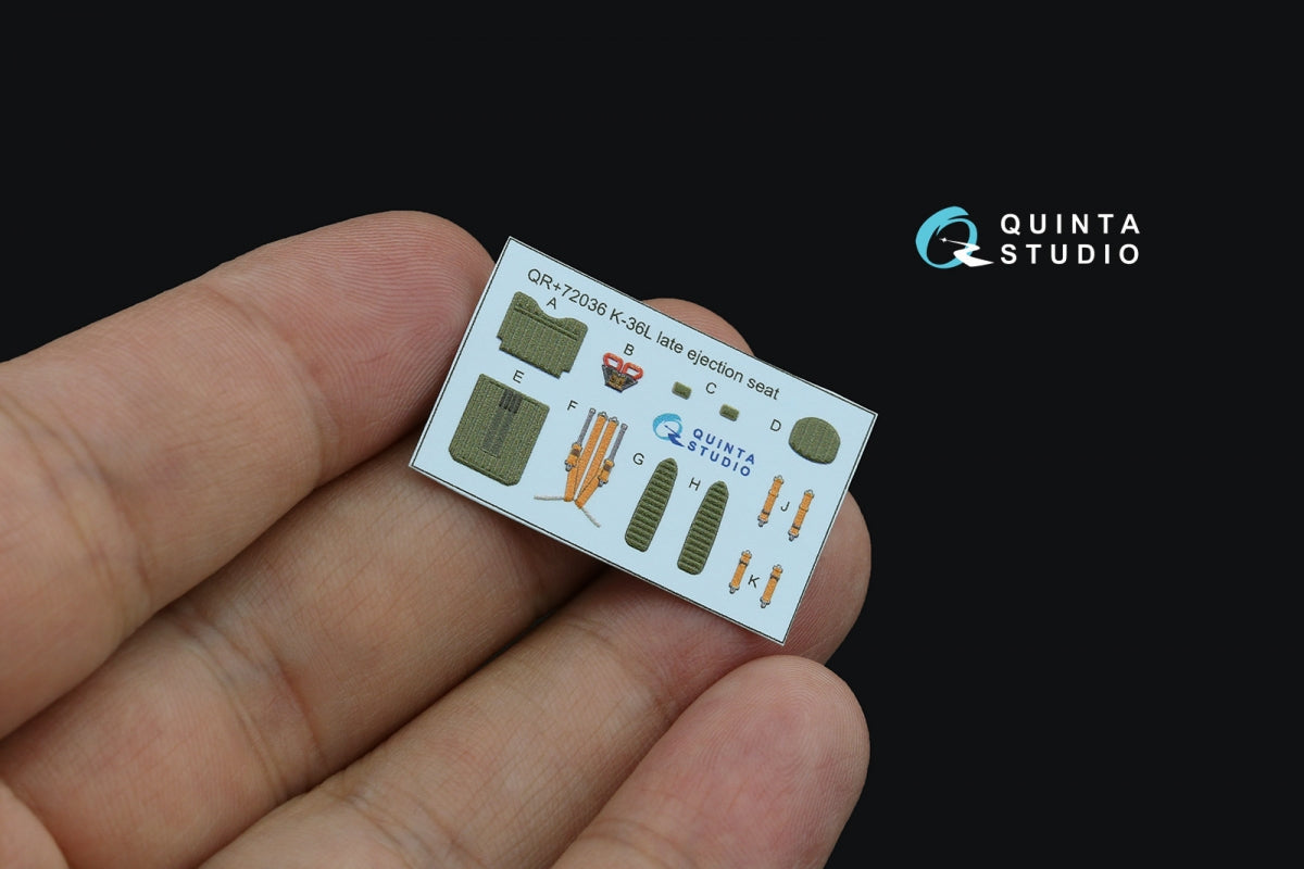 Quinta Studio QR+72036 K-36L (late) ejection seat (for Su-25/Su-25SM aircraft since 2008) (All kits) 1/72 – Bild 4