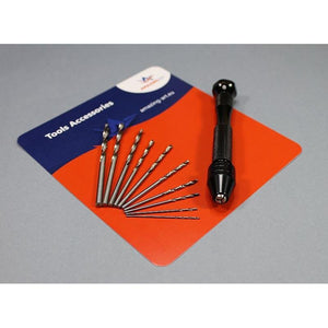 Amazing Art 18918 Mini Hand Drill + 10 Drill Bits