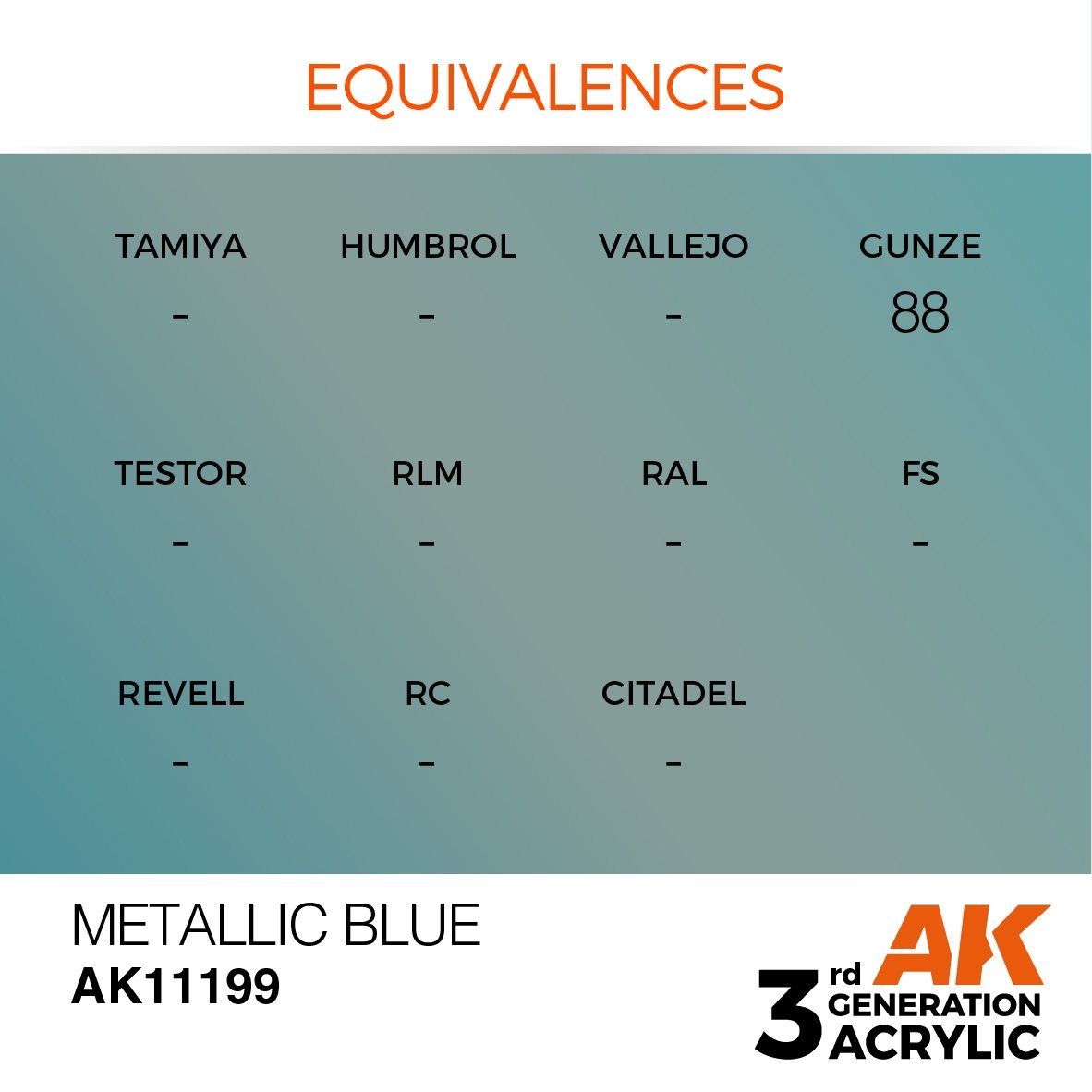 AK Interactive AK11199 METALLIC BLUE – METALLIC 17ml – image 3
