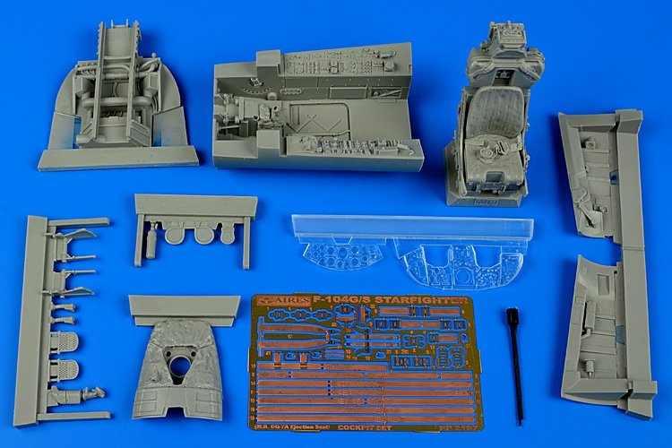 Aires 2197 F-104G/S Starfighter cockpit set (MB GQ-7A ejection seat) 1/32 Italeri