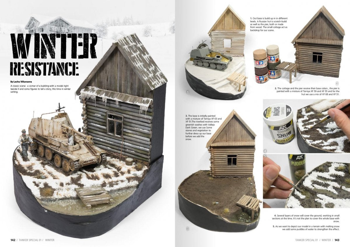 AK Interactive AK4842 TANKER TECHNIQUES MAGAZINE - SPECIAL WINTER (eng.) – immagine 3