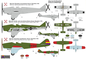 Kovozavody Prostejov KPM0282 Miles M.2H Hawk Major “Over Spain” 1/72 – image 2