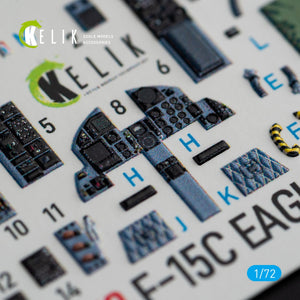 KELIK K72072 F-15C EAGLE INTERIOR 3D DECALS FOR HASEGAWA KIT 1/72 – Bild 4