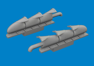 Eduard 672409 Spitfire Mk. V three-stacks exhaust fishtail PRINT Tamiya 1/72 – image 3
