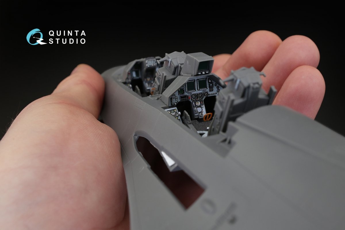 Quinta Studio QD32023 F-16D 3D-Printed &amp;amp; colored Interior on decal paper (for Academy kit) 1/32 – Bild 7