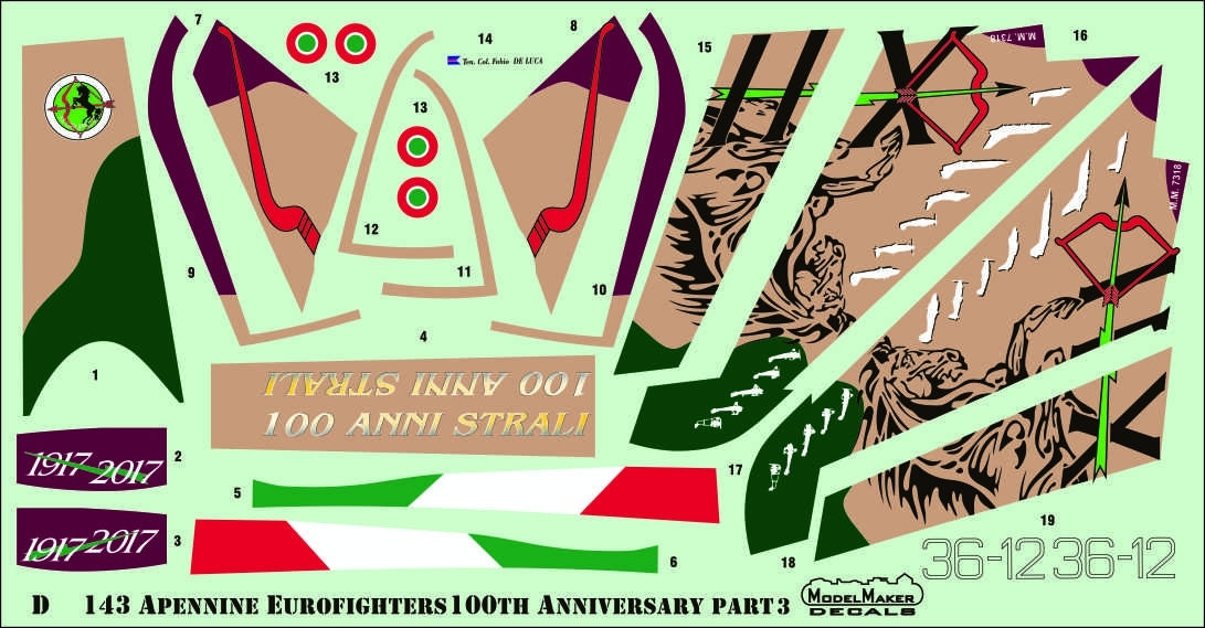 ModelMaker Decals D48143 Apennine Eurofighters Part 3 1/48 – immagine 2