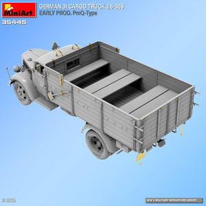 Miniart 35445 GERMAN 3t CARGO TRUCK 3.6-36S EARLY PROD. PmQ-Type 1/35 – obrázek 9
