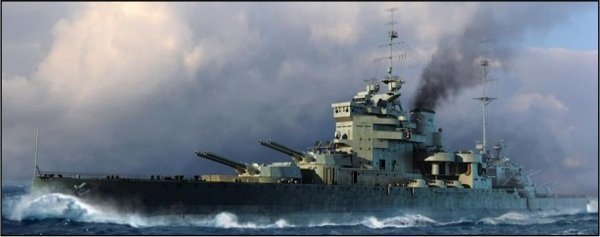 Trumpeter 05796 HMS Valiant (1939 version) 1/700 – Bild 3