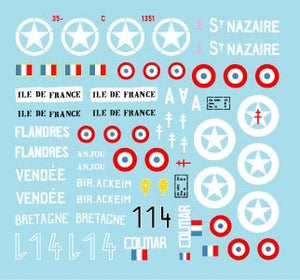 Star Decals 35-C1351 FFI 1. Chars allemands capturés. Résistance française - Forces Françaises de l&amp;#39;Intérieur 1/35 – image 3