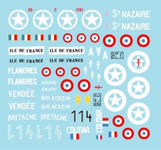 Star Decals 35-C1351 FFI 1. Chars allemands capturés. Résistance française - Forces Françaises de l&amp;#39;Intérieur 1/35 – image 3