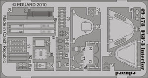 Eduard 49478 F6F-3 interior SA 1/48 Hobby Boss