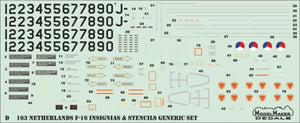 ModelMaker Decals D48160 Dutch F-16 Demo 1994 1/48 – image 3