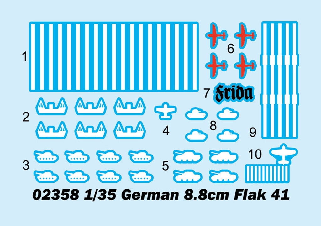 Trumpeter 02358 Germanium 8.8cm Flak 41 1/35 – Bild 4