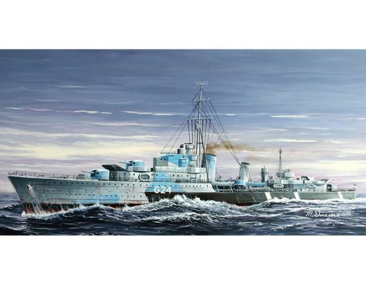 Trumpeter 05759 Tribal-class destroyer HMS Huron (G24) 1944 1/700
