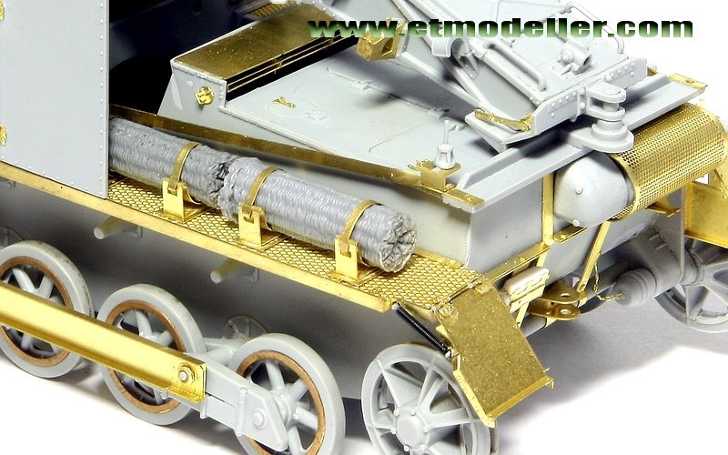 ET Model E35-007 WWII German Pz.Kpfw.I Ausf.B 15cm &amp;quot;BISON&amp;quot; (For DRAGON 6259) (1/35) – obrázek 6