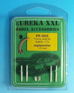 Eureka XXL ER-3533 Câble de remorquage pour Sd.Kfz 173 Jagdpanther 1/35