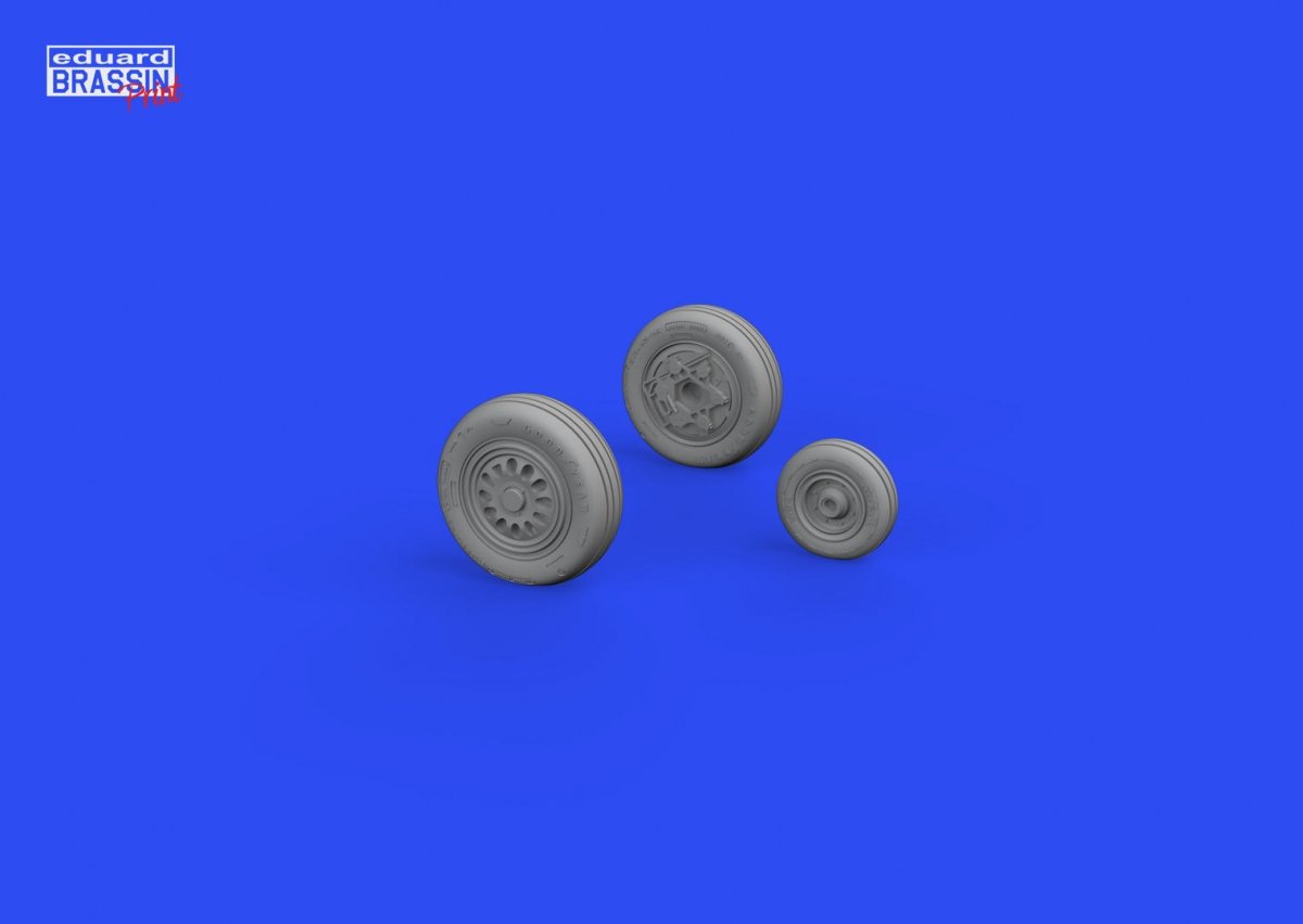 Eduard 648708 F-16 wheels late TAMIYA 1/48 – obrázek 2