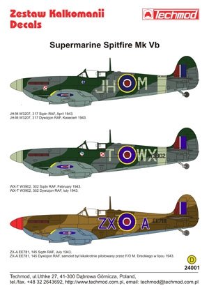 Techmod 24001 - Supermarine Spitfire Mk VB 1/24 – image 2