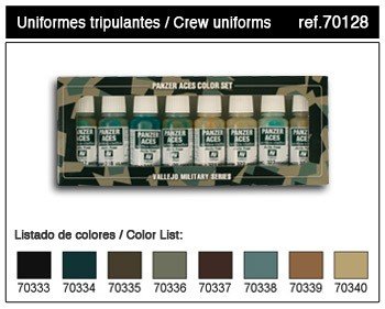 Vallejo PANZER ACES No5 (jeu de 8 couleurs) (70128)