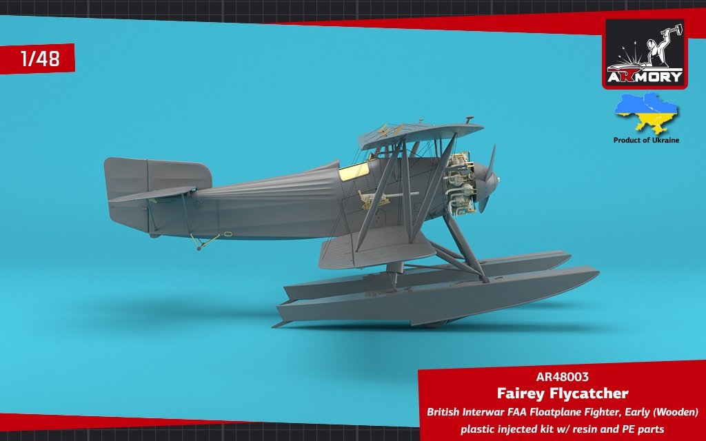 Armory Models 48003 Fairey Flycatcher British FAA Inter-War Floatplane Fighter, on Wooden Floats 1/48 – image 7